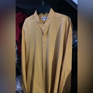 Mustard Casual Button Down Shirt for Men